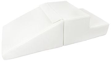 slomart Mini tobogan komplet 2 velikih penastih blokov (barva: bela)