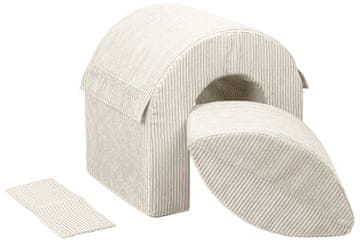 slomart Tunel komplet 2 velikih penastih blokov (barva: ekru/bež (rebrast))