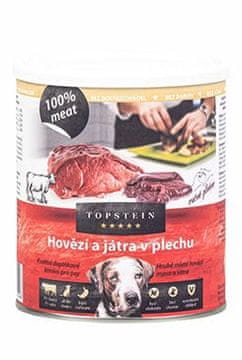 Topstein Govedina z jetri v pločevinki 800g
