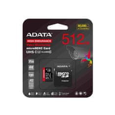 ADATA MicroSDXC kartica 512GB High Endurance UHS-I C10 V30 A2 + SD adapter