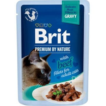 Brit Premium Cat D fileti v omaki z govedino 85g