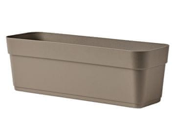 BLOSSOM samovlagalni plastični zaboj 50x16,5x16,5cm, rjavo-siv