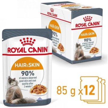 Royal Canin - Feline kapsul. Hair&Skin Jelly 12x85 g