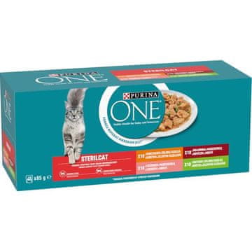 Purina ONE Purina ONE-Multipack Sterilcat mini viale za meso, ribe 40 x 85 g