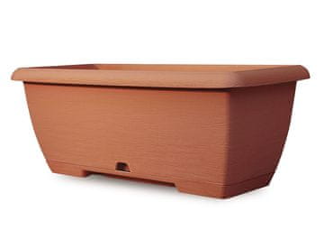 TERRAE MIDI plastična škatla s krožnikom 65 cm, terakota