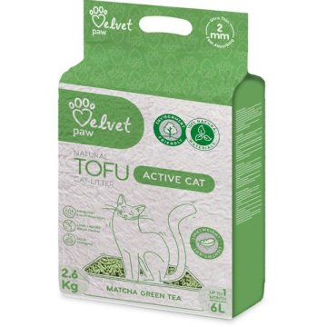 Mačja stelja Velvet Paw Tofu Active cat 6l / 2,6kg