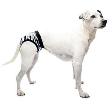 Igralne hlačke iz bombaža Marty white-black 50cm