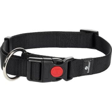 Flamingo Ovratnica najlon Ziggi črna 2x40-55cm