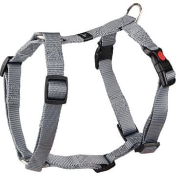 Flamingo Najlonski pas Ziggi sivi S 1,5x35-50cm