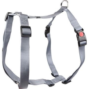 Flamingo Najlonski pas Ziggi sivi XL 2,5x70-110cm