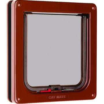 Petmate Vrata skozi zaklepanje plastična rjava 19,2x20cm Flamingo