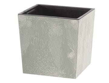 Prosperplast Prevleka za cvetlični lonec URBI SQUARE LOW BETON 2v1 plastika 30x30x29cm