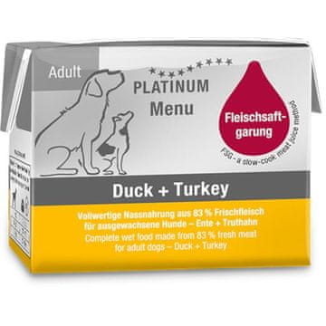Platinum Dog Menu raca + puran 90 g