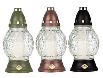 Pokopališka svetilka COSCOTTAGE steklo 90g d13x25cm