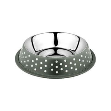 Skleda iz nerjavečega jekla Deco fix dots 460ml zelena Duvo+