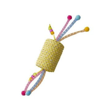 Igrača mačka Jolly roller 22cm rumena Duvo+