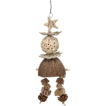 Flamingo Igrača ptica naravna Geri 10x10,5x32cm