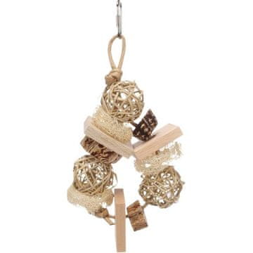 Flamingo Igrača ptica naravna Fem 11x4,5x25cm