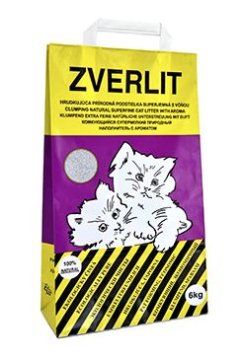 Zverlit Mačja stelja super fino z vonjem - temno vijolična 6 kg