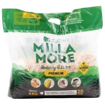 Stelja za glodavce osikovi sekanci MillaMore Premium 20l/4kg