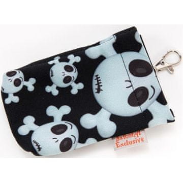 Velcro žep za vrečko Skull black