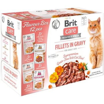 Brit Care Cat Flavour box fileti v omaki Multi 12x85g
