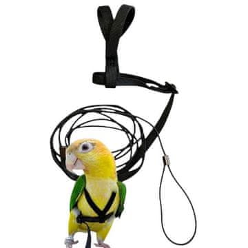 TERRA Opornice s povodcem za papige M