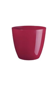 Prevleka za cvetlični lonec ELLA plastična sijajna d7x7cm, bordo
