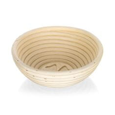 Banquet NATURAL okrogel pladenj za vzhajanje kruha 21 x 21 x 7,5 cm, štiriperesna deteljica