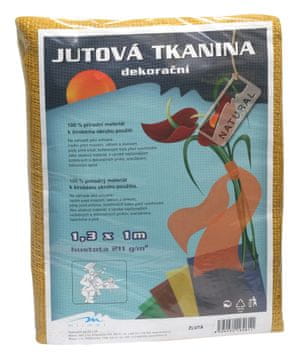 Jutna tkanina - 1,3 x 1 m rumena
