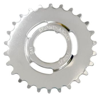 Sturmey-Archer 24z 1/8" zobnik za 2/3/5r srebrn.
