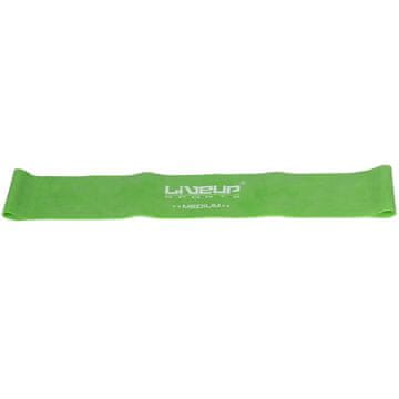 LiveUp Aerobna fitnes guma 50 x 5 cm zelena velikost M