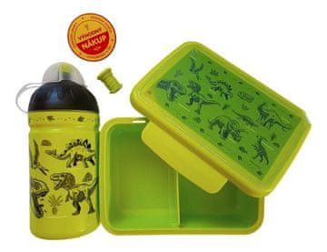 Steklenička in škatla s prigrizki Dinozavri različica 33281