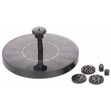 Merco Dvoriščna plavajoča sončna fontana barva črna