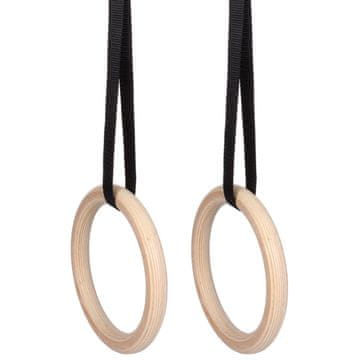 Merco Les 238 Gimnastični obroči Leseni paket 1 par