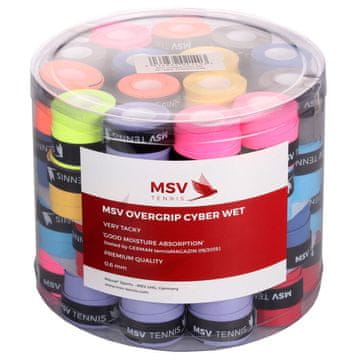 MSV Cyber Wet overgrip 60 kosov tl. 0,6 mm MIX škatla za pakiranje 60 kosov