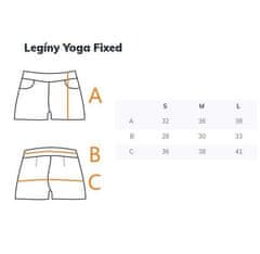 FIXED Joga kratke gamaše vijolična oblačila velikost M