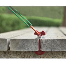 Merco Ribja kost šotorska vrvna zaponka srebrni paket 1 kos