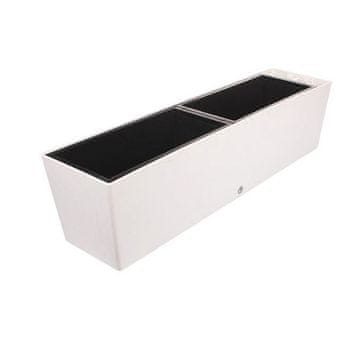 Plastkon Supreme samoplačniški sadilnik bele barve dolžina 75 cm