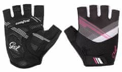 Etape Liana kolesarske rokavice črno-rožnate velikost S