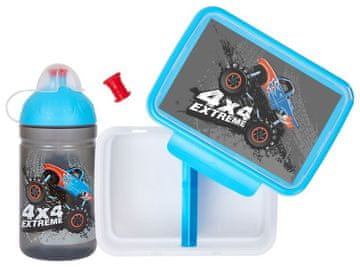 Paket steklenice in škatle za prigrizke Monster Truck 1 komplet