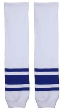 Merco Motor hokejske nogavice senior bele-modre, paket 1 par