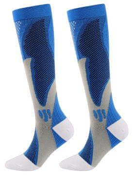 Merco Racer kompresijske nogavice za kolena modra oblačila velikost M