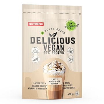 Nutrend Delicious Vegan Protein 30 g okus latte macchiato