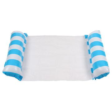 Merco Napihljiv ležalnik Float Stripe modri paket 1 kos