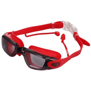 Merco Silba plavalna očala z ušesnimi čepki rdeča pakiranje 1 kos