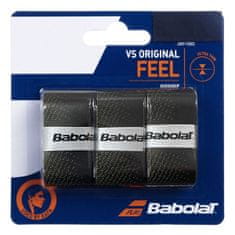 Babolat VS Original overgrip wrap tl. 0,4 mm črno-rumeno pakiranje po 3