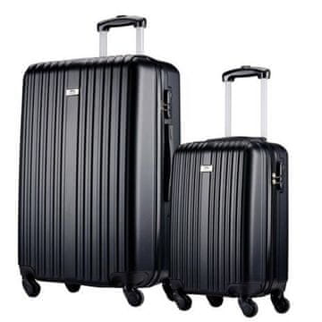 Slazenger Komplet potovalnih in ročnih kovčkov 2 kosa črn ED-224723