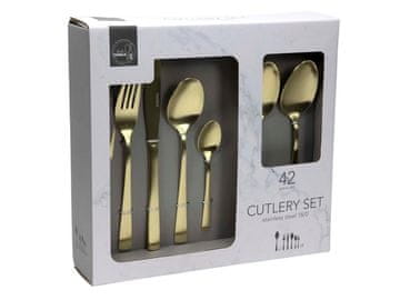 HIT KOMPLET JEDILNEGA PRIBORA 42 KOSOV ZLATA