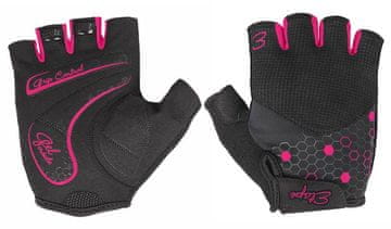 Etape Betty kolesarske rokavice črno-rožnate velikosti S